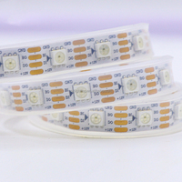 Bande lumineuse LED numérique programmable à pixels individuels, 12V, 144 LED, 5 mm, 8 mm, 3535, Magic Running, pleine couleur, adressable, WS2815