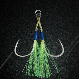 JK LAT-G Series Mustad Barbed Heavy Duty Saltwater Outdoor Activities Deep Sea Bright Fishing Hooks Wholesale