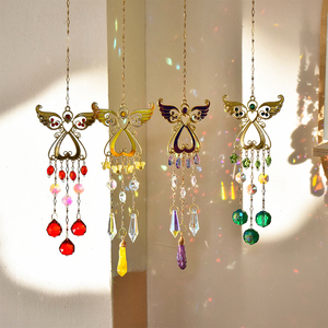 Angel K9 <span class=keywords><strong>vetro</strong></span> Art Deco arcobaleno creatore <span class=keywords><strong>di</strong></span> cristallo prisma Suncatcher campanelli eolici giardino interno appeso decorazione per la casa ornamento <span class=keywords><strong>di</strong></span> nozze - Product Image 2