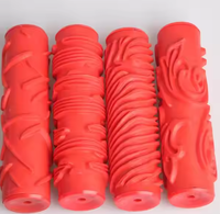 Rouleau de peinture décoratif en caoutchouc souple 3D, vente chaude OEM 2024, pour la construction