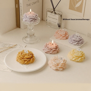New Product Customization Handcrafted Peony-shaped Soy Wax Candle Decoration Aromatic <b>Gel</b> Wax Gift - Product Image 5