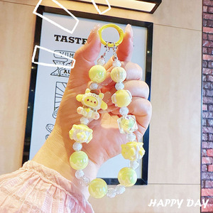 クリエイティブ アニメ キャラクター ビーズ 携帯電話チェーン キーホルダー かわいい フィギュア ペンダント 子供 女の子 ギフト アニメ キーホルダー おもちゃ バックパック アクセサリー - Product Image 5