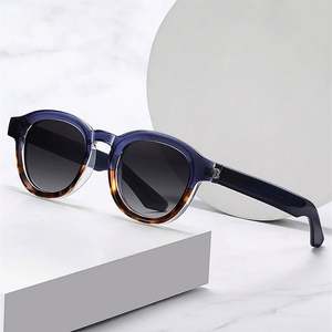 Lunettes de soleil polarisées ovales en acétate, anti-lumière bleue, UV400, de luxe, personnalisables avec logo, pour hommes et femmes, collection 2025 - Product Image 1