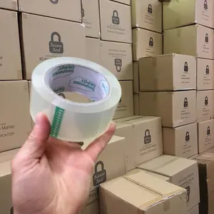 Clear Box Sealing Jumbo Roll Adhesive Tape Bopp Packing Tape For Heavy Duty Shipping Moving