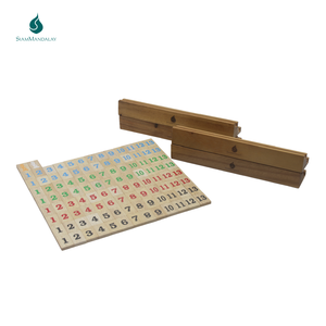 Match & Run : Wooden Number Tile Rummy Style Game Match Run Sliding Track Fast Matching Family Board Game Educational Toy - Product Image 2