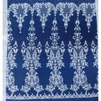 Tissu de dentelle lourdement brodé de perles et de sequins, style Cour européenne, en maille, pour robe de mariée, cape et voile