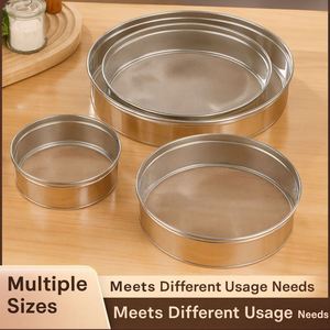 ตะแกรงร่อนแป้งสแตนเลสแบบตาข่ายละเอียด ขนาดหลากหลาย 15/20/25/30 ซม. สำหรับทำขนมเค้ก ขนมปัง และแป้งต่างๆ เป็นมิตรต่อสิ่งแวดล้อม - Product Image 5