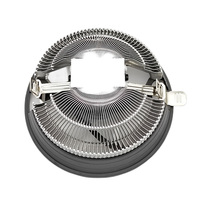 Bonhomme de neige multicolore RGB LED ventilateur refroidisseur de processeur fonctionnement silencieux dissipateur thermique pour bureau et jeux PC aluminium matériau compatible Intel