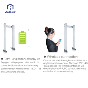 18 khu vực độ nhạy cao vòm đi bộ qua máy dò kim loại Cổng An Ninh cơ thể <span class=keywords><strong>Scanner</strong></span> cho sân bay nhà máy tổ chức sự kiện Checkpoint giá - Product Image 6