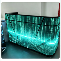 Écran LED portable pour DJ, écran de façade LED pour DJ, prix d'usine, intérieur, P2, logo personnalisé, pour exposition et spectacle en direct