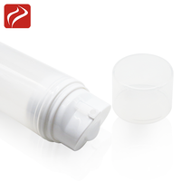 Vente en gros 10ml 15ml 30ml 50ml givré couleur blanche PP Airless bouteille de sérum cosmétique emballage