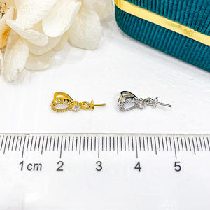 Colgante de Plata S925 para Collar de Mujer, Base Vacía para Perlas DIY, Simple, para Perlas de 8-12mm, Producto de Dijes de Perlas-30735 - Product Image 4