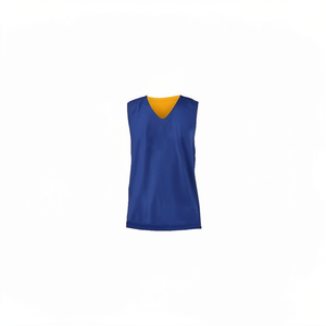 Factory Custom Breathable Summer Mesh Bib for Unisex Boys <b>Soccer</b> Training Vest with V-neck High Quality - Product Image 1