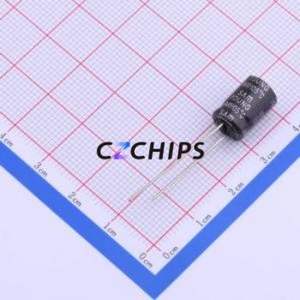 Condensador Electrolítico de Aluminio NXA 10V470 M 8*11.5 de Orificio Pasante, D8xL11.5mm 470uF 20% 10V 640mA-100kHz - Product Image 2