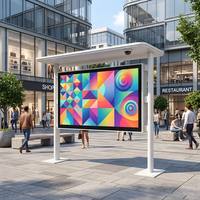 Pantalla Digital Inteligente para Exteriores de 43, 55 y 65 Pulgadas, IP65, 4G, WiFi, CMS en la Nube, Sincronización Multipantalla para Comercios