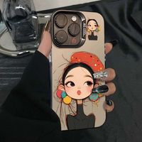 Coques de Téléphone Portable de Luxe Antichoc pour Femme et Fille, Compatibles avec iPhone 17 Air, 16, 15 Plus, Pro Max, 14, 13, 12, 11, X – Housse de Protection Arrière Anti-chute