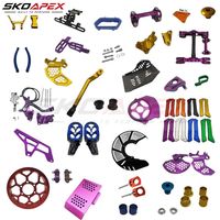 Kit de pièces de performance en alliage d'aluminium CNC pour Sur Ron Ultra Bee : Protections de frein, repose-pieds, guides de chaîne, pièces de protection améliorées