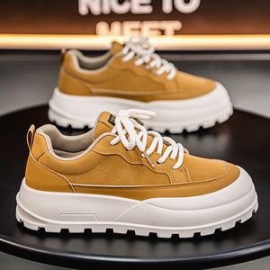 2025 nouveau respirant décontracté confortable fond épais plat hommes marche Style chaussures en plein air léger baskets pour hommes - Product Image 1