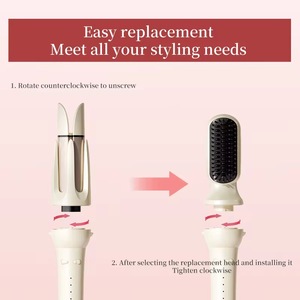 Dụng cụ tạo kiểu tóc điện 2 trong 1 cầm tay 2025 Pin uốn tóc chuyên nghiệp tự động có thể hoán đổi cho nhau mới chuyên nghiệp - Product Image 4