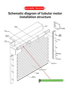 Espace efficace vue déblocage sécurité <span class=keywords><strong>volet</strong></span> roulant fenêtre anti-effraction anti-vandalisme pour la maison/entreprise - Product Image 5