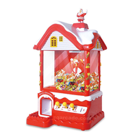 Distributeur automatique de jouets en peluche de Noël à pièces, mini machine à griffes, jeu de préhension de bonbons, cadeaux pour enfants pour Noël