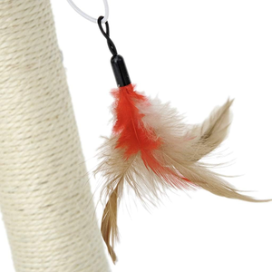 Petit arbre à chat monocouche avec poteau à gratter en <span class=keywords><strong>corde</strong></span> de jute de 4 mm et plateforme en polaire Teddy, tour de saut pour chat de couleur unie - Product Image 4