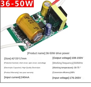 3-50W ไดรเวอร์ในตัวอะแดปเตอร์จ่ายไฟหลอดไฟ LED กระแสไฟ220mA สำหรับไฟ LED 12V แรงดันไฟฟ้าขาออก - Product Image 4