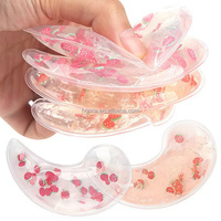 Patchs réutilisables personnalisés pour le contour des yeux, masque oculaire en gel pailleté rafraîchissant, compresse chaude et froide pour les soins à domicile