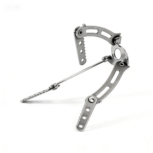 Pince de <span class=keywords><strong>réparation</strong></span> personnalisée en acier inoxydable pour le centrage des roues de vélo, support métallique, outil d'entretien de jantes de vélo - Product Image 2