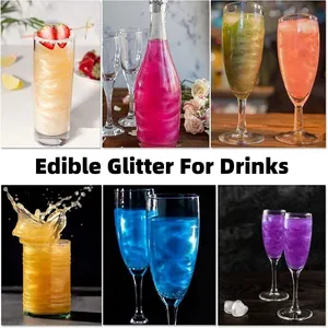 Groothandel Eetbare Glitter Voor Drankjes Decoratie Veganistisch Glimmen Eetbaar Glans Stof