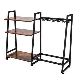 Custom Solid Wood Viny <strong>Record</strong> Display Stand <strong>Record</strong> Player <strong>Rack</strong> Guitar Amp Stand Durable Freestanding Multi Guitar Stand <strong>Rack</strong> - Product Image 2