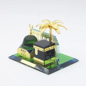 Wholesale Muslim Crystal Glass Decorations Islamic Kaaba Model Home Decoration Ramadan <b>Eid</b> <b>Gifts</b> - Product Image 3