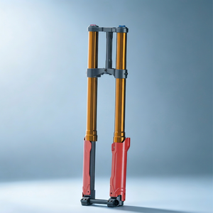 Nouvel amortisseur avant <span class=keywords><strong>YiYo</strong></span> tout-terrain pour vélo électrique, suspension à ressort à huile réglable en acier allié pour vélo électrique de cross-country - Product Image 1