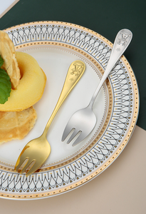 ชุดช้อนส้อมมีดหรูหรา DFG1110 แบบกำหนดเองได้ 3 ชิ้น ลายหมี CN/GUA - Product Image 4