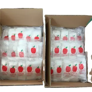 1010 1515 2020 Custom Printing Apple Plastic Bag Reusable mini zip lock baggies apple zip lock bag small mix print ziplock bag