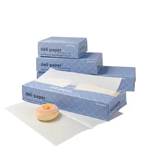 ineinandergreifendes trockenes wachs-delli-papier bäckerei silikon fettdichtes papier verpackungsblatt seidenpapier-verpackungsblatt
