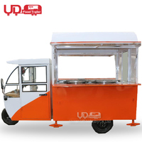 Mini-chariot électrique de rue pour la vente de nourriture, camion de gelato, kiosque à tacos, tuk-tuk, chariot à hot-dogs, congélateur, tricycle à crème glacée