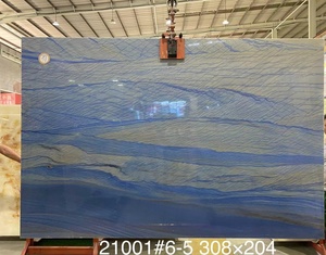 Losas Pulidas de Mármol Azul Macaubas de Lujo, Hechas a Medida para Revestimiento de Paredes - Product Image 2