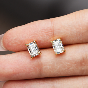 925 स्टर्लिंग चांदी के सोने ने 1ct राउंड मोइससानाइट गहने बनाए - Product Image 5