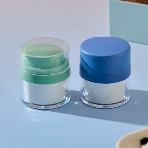 Lujo negro mate 15ml 30ml 50ml hombres paquete cosmético cuidado de la piel crema facial plástico botella de bomba de loción en aerosol sin aire - Product Image 4