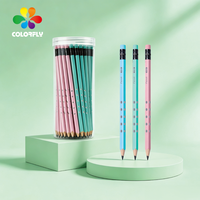 Crayons en bois HB en gros, impression de logo personnalisé, fournitures scolaires pour enfants et étudiants