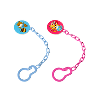Chaîne colorée confortable avec perles scintillantes pour sucette, chaîne de sucette, attache en silicone pour sucette pour bébé