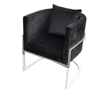 Chaise pivotante en acier inoxydable, fauteuil de Style moderne en velours pour Restaurant, salle à manger, en argent ou or