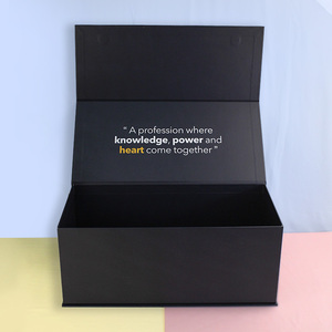 Scatola Regalo Rettangolare Pieghevole Personalizzata per Cosmetici, Confezione Magnetica con Coperchio Ribaltabile, Cartone Riciclabile, Goffrata e Lucida Scatola - Product Image 1