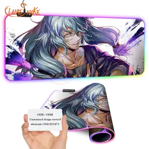 FLAME SNAKE Serie de dibujos animados Anime japonés impreso imagen personalizada RGB Mousepad , Mousepad Rgb Anime XXL 40x90cm