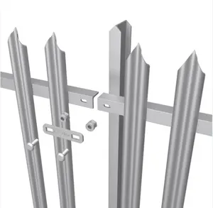 Toptan kolayca monte avrupa Metal çelik çit çit fiyatları
