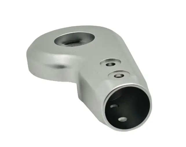 CNC Milled Billet Aluminum Pivot Twist Push Button Ratchet Wrench Joint Silver Anodized Treatment