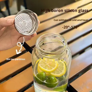 Sáng Tạo Phong Cách Thủy Tinh Du Lịch Mugs-Bán Buôn Tùy Chỉnh Màu Sắc & Logo Xách Tay 700Ml Công Suất Lớn Cho Nóng/Đồ Uống Lạnh - Product Image 1