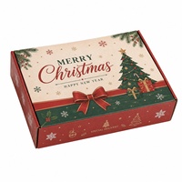 Boîtes cadeaux de Noël rigides personnalisables avec fermeture magnétique, faible quantité minimale de commande, impression quadricolore, luxueuses et festives pour entreprises