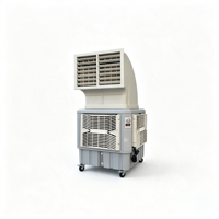 Refroidisseur d'air industriel mobile à grand volume d'air (12000 m³/h), faible bruit, équipement de refroidissement pour élevages et serres de culture
